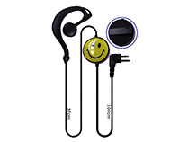 [SC-HY-E551] Ear hook shape with PTT two way radio earphone