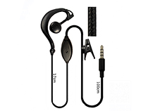 [SC-HY-E556] Ear hook shape with PTT two way radio earphone