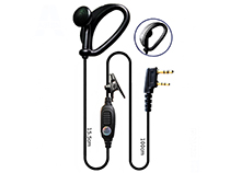 [SC-HY-E561] Ear hook shape with PTT two way radio earphone