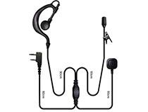 [SC-HY-E589] Ear hook shape with PTT two way radio earphone