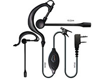 [SC-HY-E600] Ear hook shape with PTT two way radio earphone