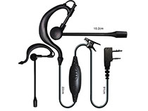 [SC-HY-E602] Ear hook shape with PTT two way radio earphone