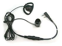 [SC-VD-M-E1126] Zig zag D shape with finger PTT ear hanging earphone