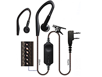 [SC-HY-E573] Ear hook shape with PTT two way radio earphone