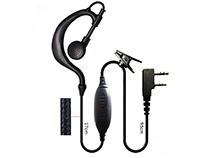 [SC-HY-E581] Ear hook shape with PTT two way radio earphone
