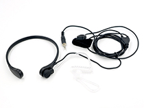 [SC-MST-MT09F] Noise cancelling Light-weight throat vibration mic earphone
